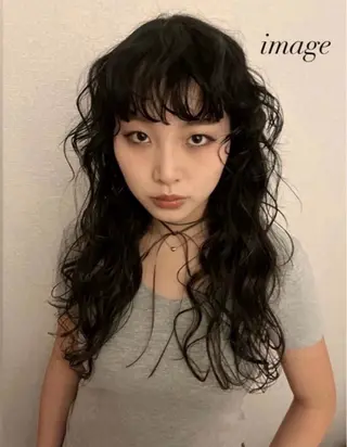 ミディアム パーマ SERINA🎀/パ ーマモデル募集中🫧のヘアスタイル