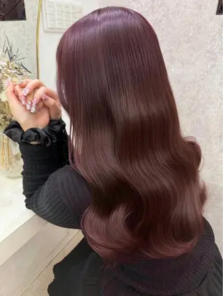 ロング カラー 🖤みらい🖤縮毛/ ブリーチモデル募集のヘアスタイル