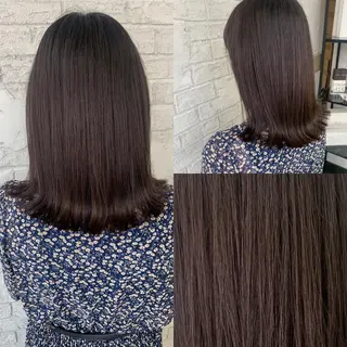 セミロング カラー エクステ＆艶カラー 🎀YURINA🎀のヘアスタイル