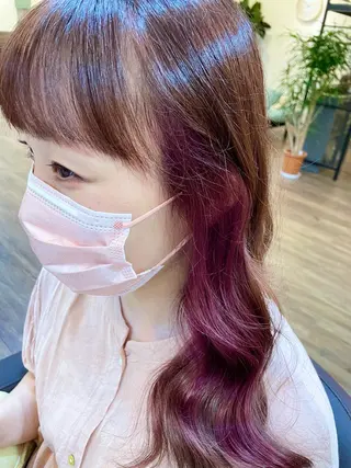 ロング しもかわ かほのヘアスタイル