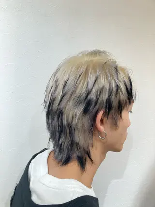 カラー メンズ HUES（ヒューズ）所属・無料カットモデル✂️ 城下竜二のヘアスタイル