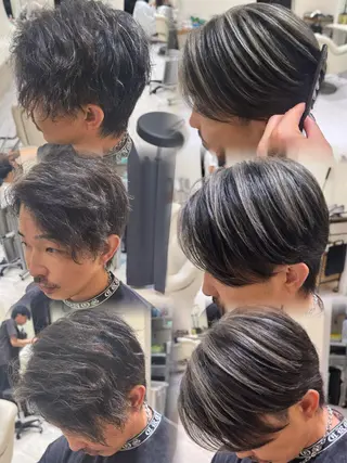 ショート カラー メンズ Men's BIRTH by happiness 梅田中崎町店所属・メンズ特化美容師 カラー専門ぺーターのヘアスタイル