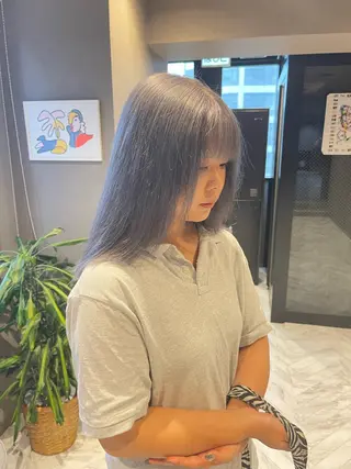 ミディアム カラー 透明感カラー/艶髪/ エクステ/HIROのヘアスタイル