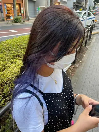 セミロング 韓国ハイトーン🦋 hikariのヘアスタイル