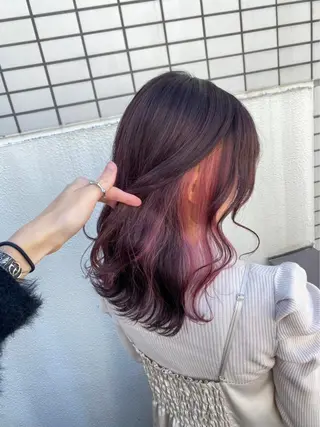 ロング 艶カラー の達人のヘアスタイル