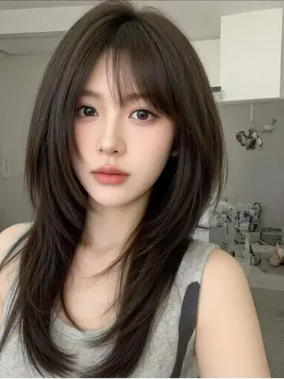 ロング カラー 上品モテヘア🩶 karen🩶のヘアスタイル