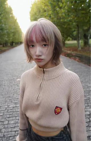 カラー 渋谷/ハイトーン/ 🪐airi👽のヘアスタイル