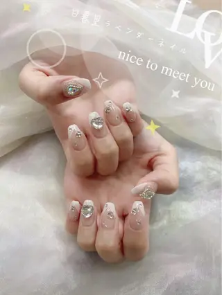 ネイル ラベンダー💖日暮里 ルル💖ネイルのネイルデザイン