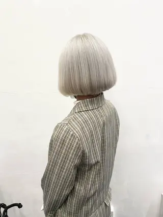 ミディアム カラー パーマ ヘアアレンジ メンズ キッズ nico TOKYO 渋谷所属・ブリーチ　ハイトーン 特化🌈フジタハルキのヘアスタイル