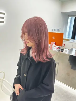 ミディアム カラー 🤍ベージュ×艶髪 🤍Ryuta🤍のヘアスタイル