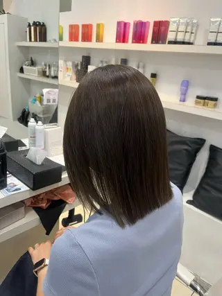 ミディアム カラー 🤎ベージュカラー/ 髪質改善/山岸🤎のヘアスタイル