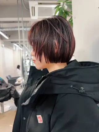 ショート くせ毛カットとパーマ /美容室難民の方是非のヘアスタイル