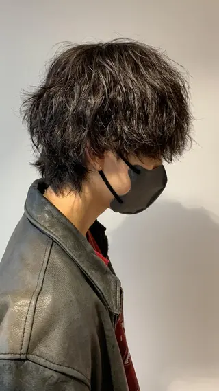 ミディアム パーマ メンズ stylist hiro  by schon所属・大人男髪/メンズ パーマ/hiroのヘアスタイル