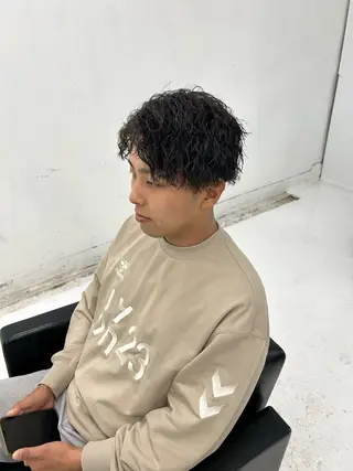 ショート パーマ メンズ 【メンズパーマ特化】 🍏網中勇喜のヘアスタイル