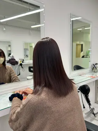 ミディアム カラー ブリーチ無し透明感 🕊AZUSAのヘアスタイル