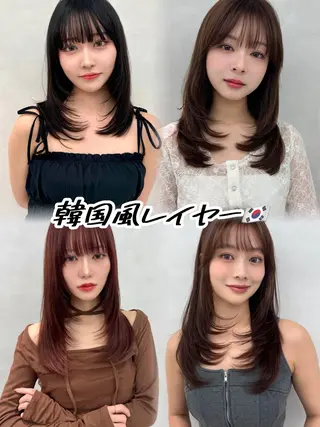 ロング 🔮韓国スタイル/艶 カラー/あやか🔮のヘアスタイル