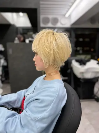 ショート カラー 似合わせスタイル 岡田勇哉のヘアスタイル