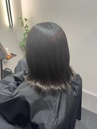 ミディアム 縮毛矯正/柏の葉 🎱🖤ふうかのヘアスタイル