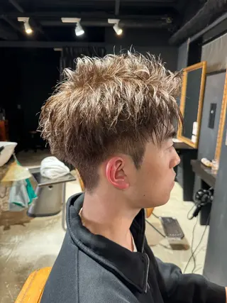 カラー メンズ RYOTA / 泉中央のヘアスタイル