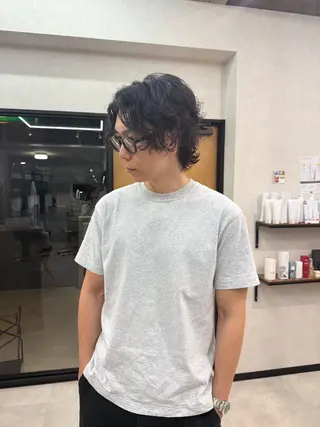 パーマ メンズ 渡邉 あいのヘアスタイル