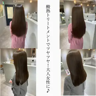 セミロング カラー ACRO梅田【アクロ】所属・髪質改善とカラーの人 倉友哉のヘアスタイル