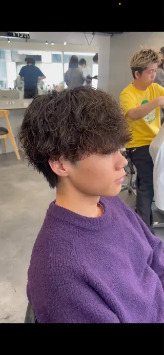 パーマ メンズ fifth　石垣 海音のヘアスタイル