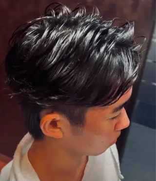 ミディアム メンズ ヒロ銀座バーバーショップ秋葉原店所属・堀 真人のヘアスタイル
