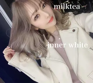 ミディアム カラー Selenehair 三条本店のヘアスタイル