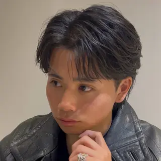 パーマ メンズ 安達 脩人のヘアスタイル