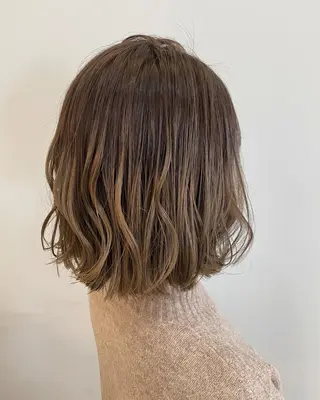 ミディアム 透明感カラー・ 髪質改善🩵イケダのヘアスタイル
