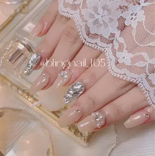 ネイル 23時まで❤︎韓国、 ワンホンネイルのネイルデザイン