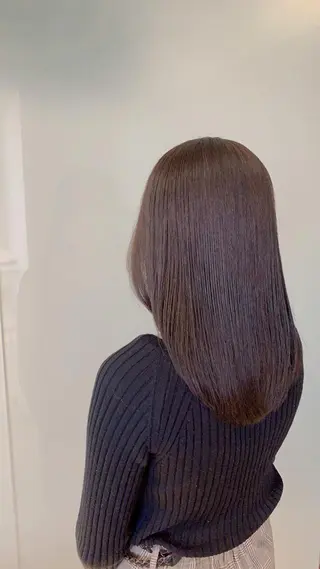 セミロング カラー hair salon mtm所属・🕊mtm🫧梅田/ 定額制/透明感/艶髪のヘアスタイル