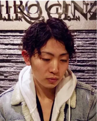 ミディアム パーマ HIRO GINZA BARBER SHOP 大阪所属・木村 りきのヘアスタイル