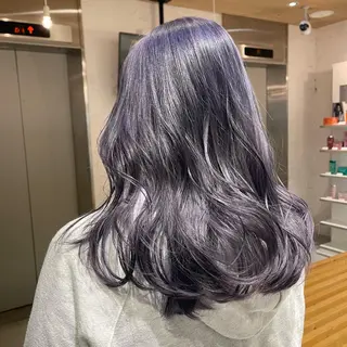 セミロング カラー nameless miichiのヘアスタイル