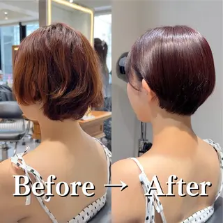 ショート カラー 🪷ショート/パーマ /ボブ🪷Akinaのヘアスタイル