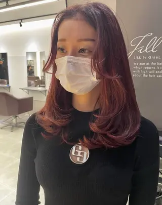カラー AIRI layer cut hairのヘアスタイル