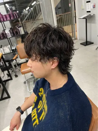 パーマ メンズ メンズ特化✨️ 韓国風パーマ🔥一八のヘアスタイル