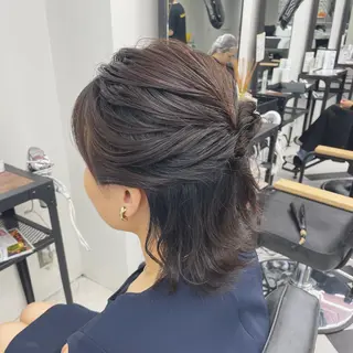 ミディアム カラー パーマ ヘアアレンジ メンズ キッズ ネイル マツエク・マツパ アイブロウ mona/ ストレートスタイル✨のヘアスタイル