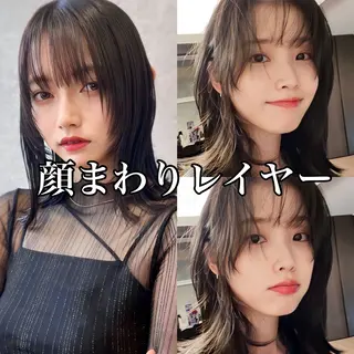 セミロング 映える顔まわり/前髪 特化 💗 ユキマのヘアスタイル