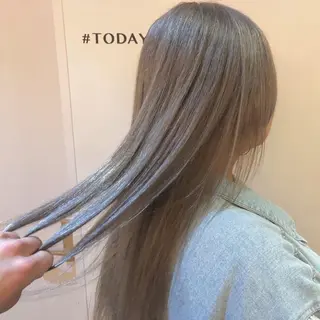 セミロング カラー 🌸ハイトーン 新田 廉 🌸のヘアスタイル