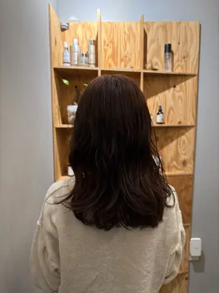 セミロング カラー 透明感カラー☀️ ／emiのヘアスタイル