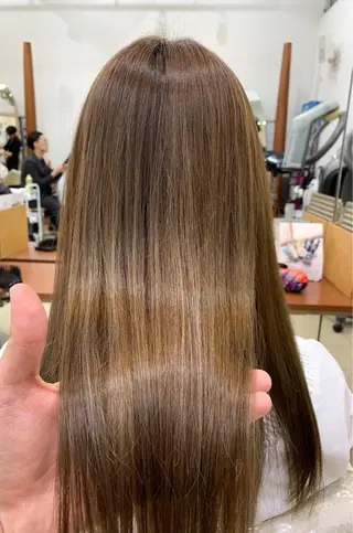 ロング パーマ 縮毛矯正/髪質改善 /韓国風　山川春輝のヘアスタイル