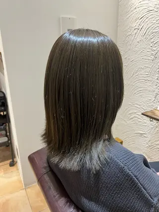 ミディアム カラー 🥀韓国ヘア🥀 宮津真菜のヘアスタイル