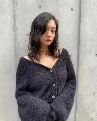 ミディアム パーマ masa/ボブ特化/ ぷつっとボブのヘアスタイル