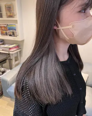 セミロング 渋谷ハイトーン/ デザインカラー阿部のヘアスタイル