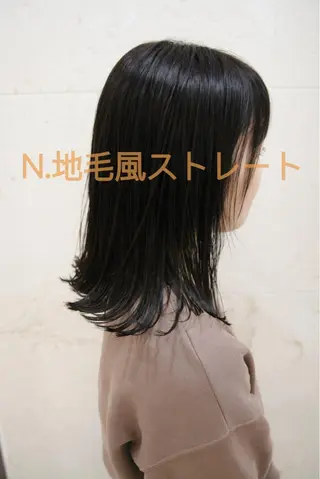 ミディアム 斉藤 貴也のヘアスタイル