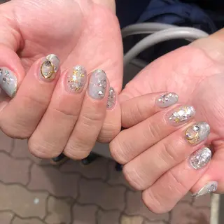 ロング カラー ヘアアレンジ キッズ ネイル マツエク・マツパ 福田 加奈のネイルデザイン