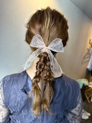 セミロング ヘアアレンジ 韓国メイクサロン YUKINA東京のその他イメージ