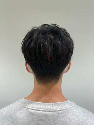 ショート メンズ 【センターパート/ マッシュ】ryokaのヘアスタイル
