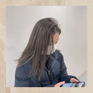 セミロング ワンホンヘア ケラチン/Kaitoのヘアスタイル